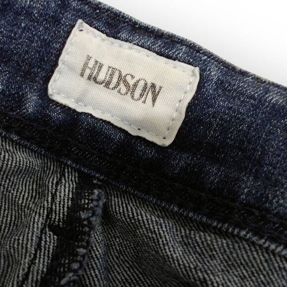 HUDSON DISTRESSED SLIM BLUE JEANS SIZE 30 - Picture 6 of 8